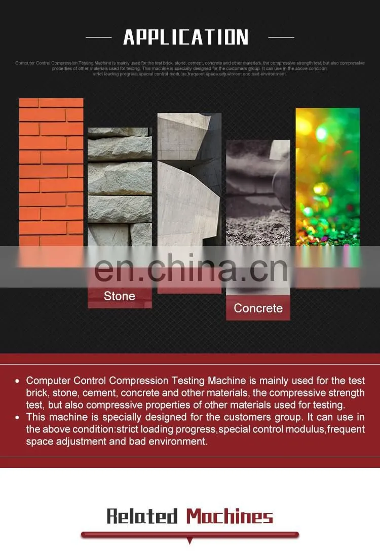 YAW-1000D 100Ton Mortar Cement Brick Concrete Compression Testing Machine