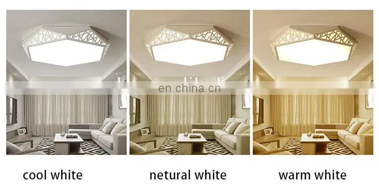 Fashion personality round LED ceiling lamp living room simple warm romantic art lights