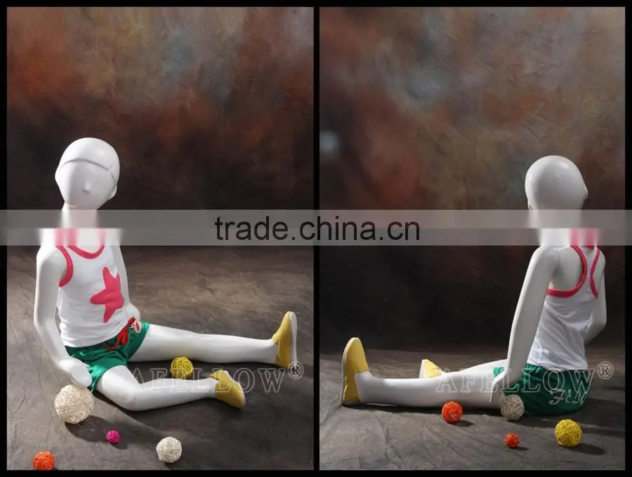 fashion sitting model cheap mannequin kids full body dummy TOM5