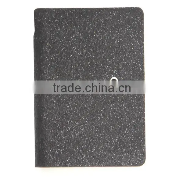leather notebook with elastic pen holder