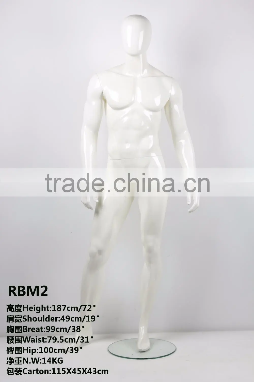 Abstract high quality fiberglass man mannequins full body