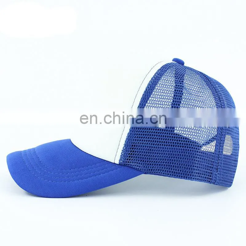 Promational Foam Blank Truck Cap Custom 6 Panel Trucker Mesh Embroidery Patch Trucker Hat Cap