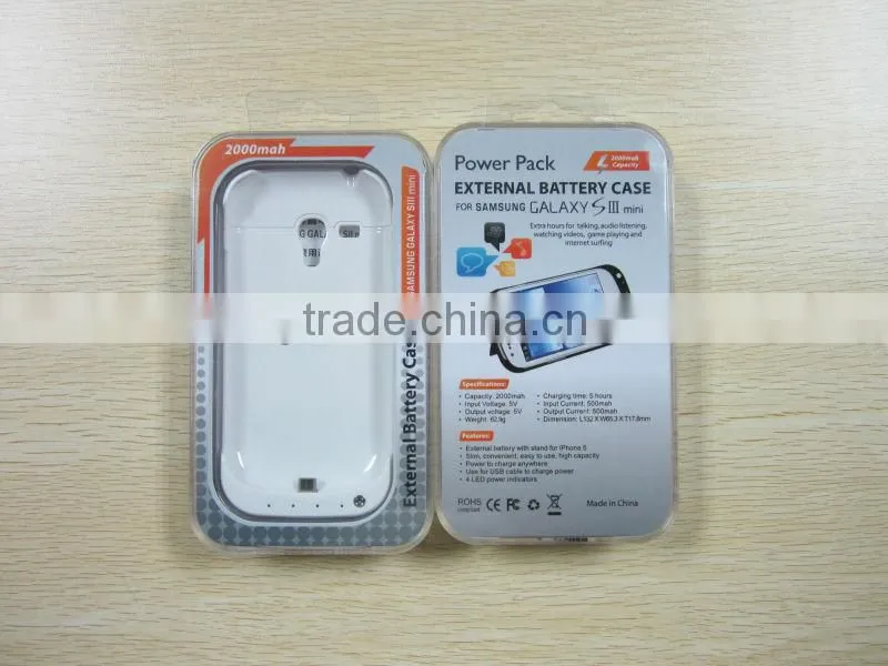Power bank 2000mah for Samsung Galaxy S3 mini i8190