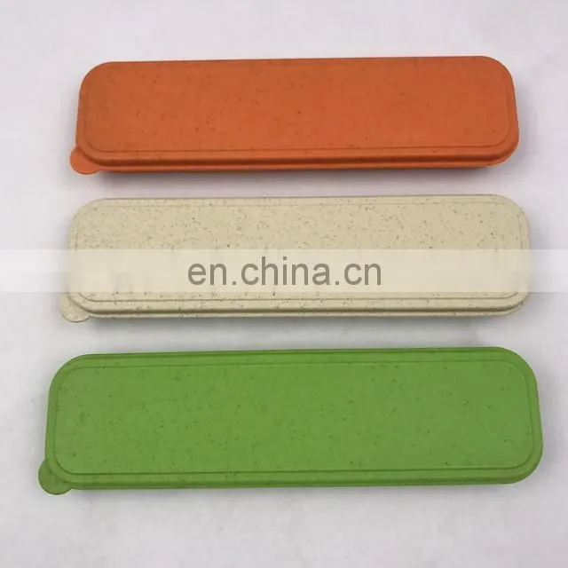 Eco-friendly Wheat Straw Material Portable Travel Plastic Cutlery Set