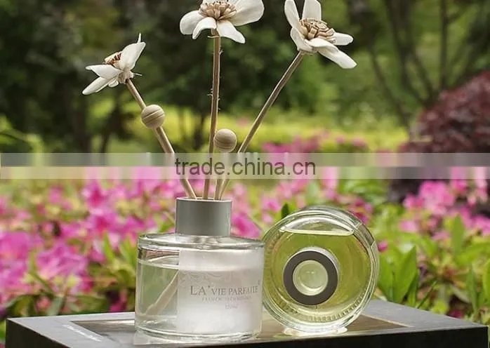 Aluminum silver collar for aroma glass bottle