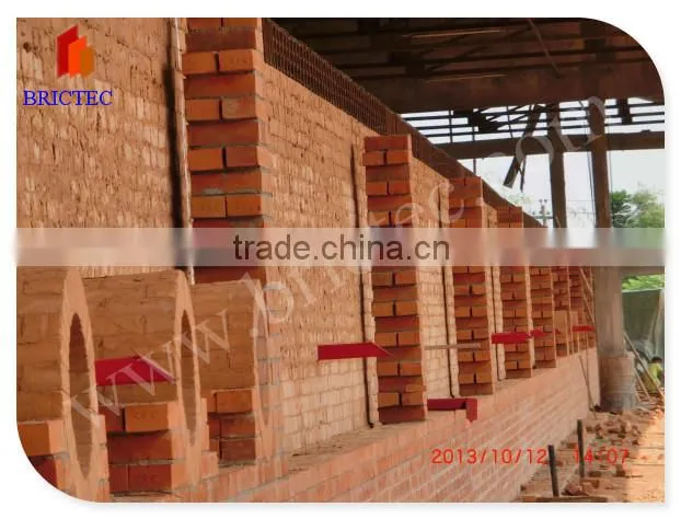 Small tunnel brick kiln use coal nature gas petrol coke LPG heavy oil