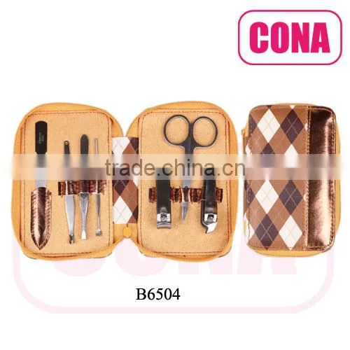 wholesale 7pcs zipper bag manicure set