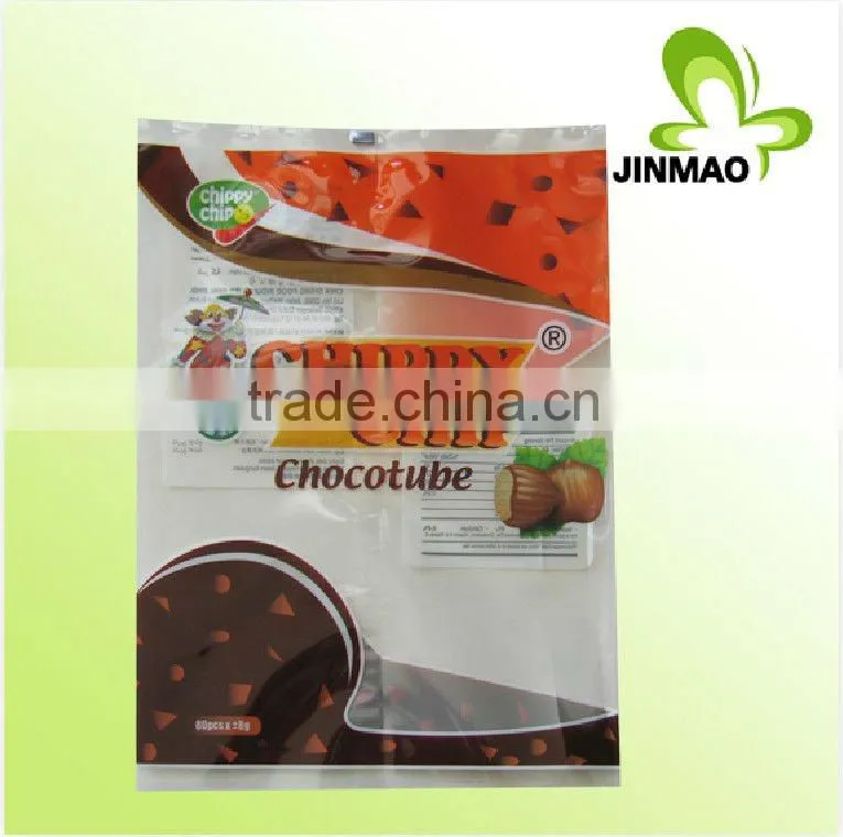 Snack food packaging bag with customized logo