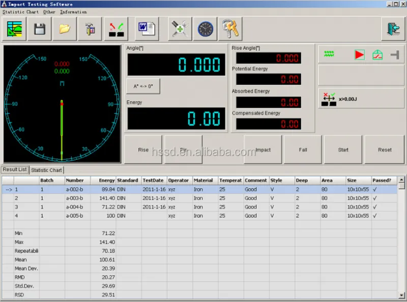 Charpy V-notch Impact Verification Specimens Toughness Testing Machine