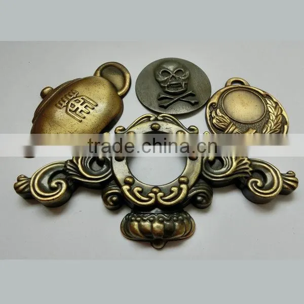 Custom fashion decorative metal nameplates antique metal nameplates 3d nameplate