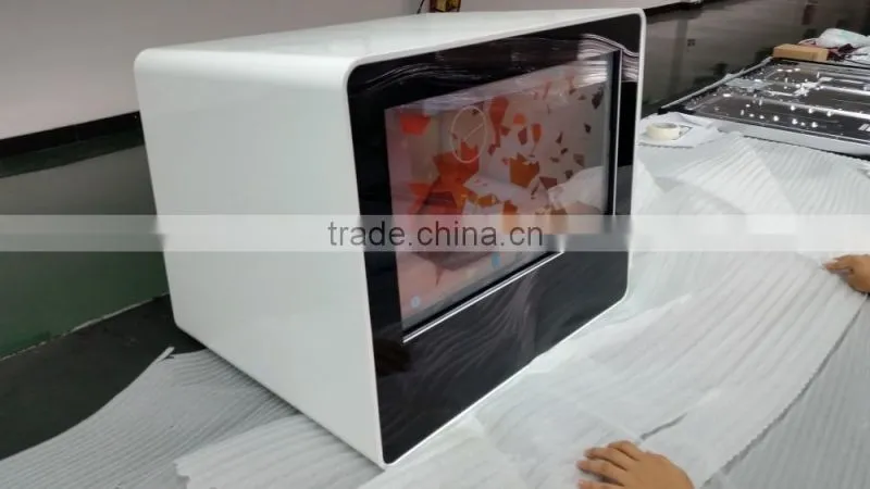 32" transparent led screen touch panel monitor tv wifi optional all in one computer advertising led board led display