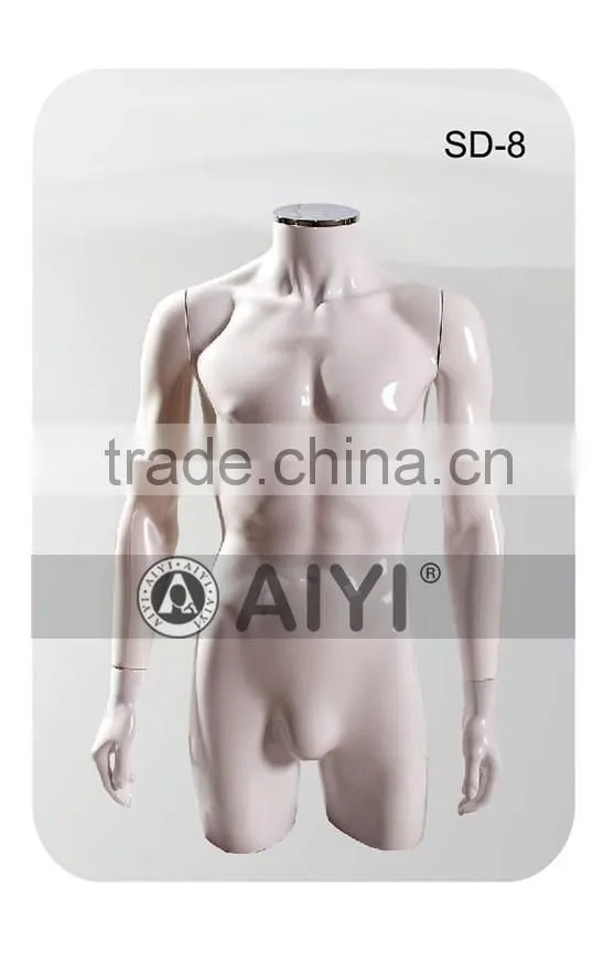 Male Torso Doll Real Mannequin With Stand