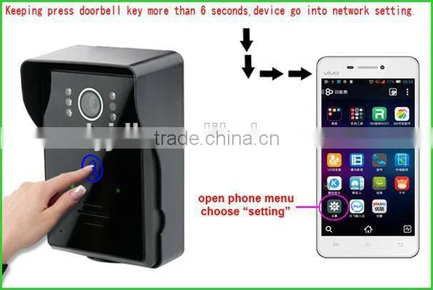 Hot selling wifi door bell ring with camera with great price