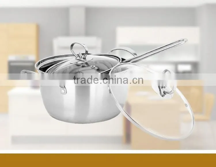 stainless steel two layers steamer pot cookware sets/ milk boiling pot/ sauce pot