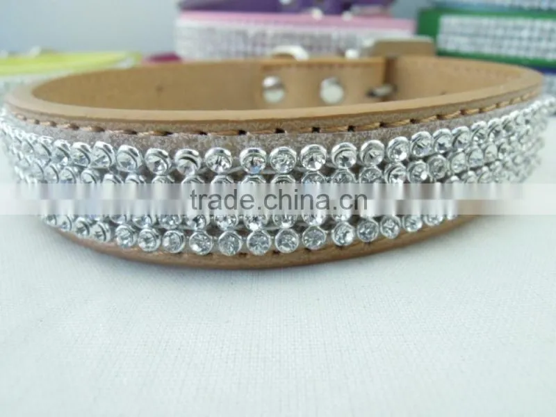 Manufacturer supply diamond type leather pet collar fashion decoration dog collar