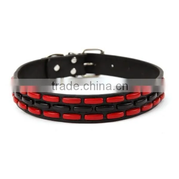 Factory Wholesale red black 30 Pearl pet collar dog pet products