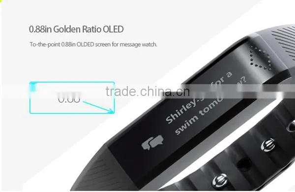 Original Factory Vidonn X6 notifications rollover on free app bluetooth 4.0 ios&android cicret smart bracelet