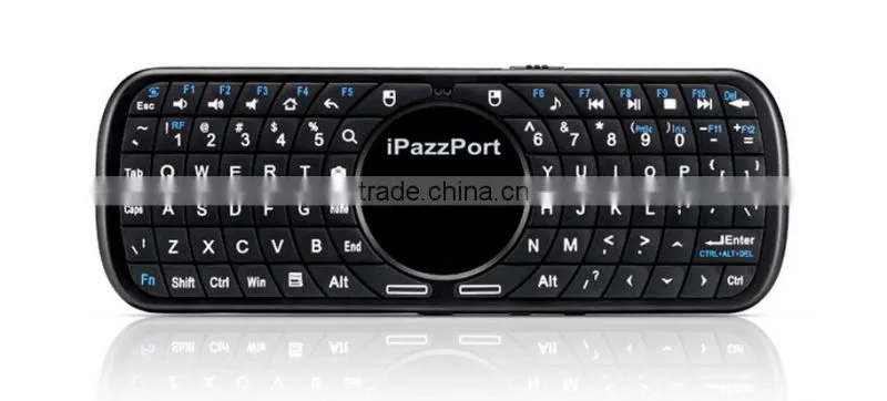 Original iPazzPort Portable 2.4G Mini Handheld Mini Wireless Keyboard Mouse