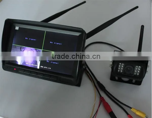 2.4Ghz digital wireless car camera system with DVR recording, QUAD function, provide stable, confidential signal
