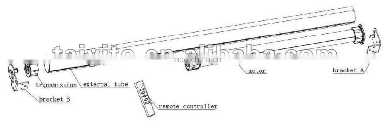 rolling electric curtain track/curtain track/track