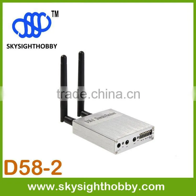 D58-2 DUO5800 5.8Ghz 32CH Wireless AV FPV Diversity Receiver hdmi wireless transmitter and receiver
