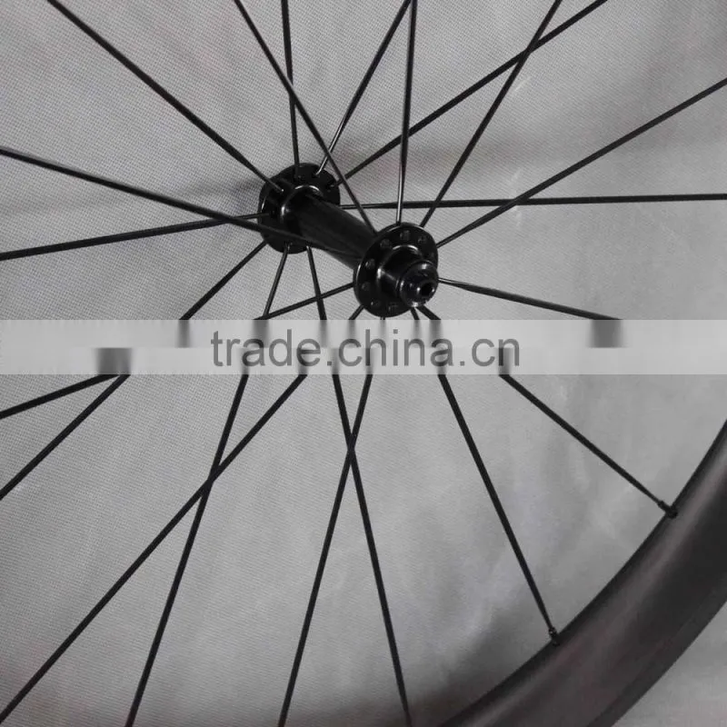 Chinese full carbon fiber tubular 700c road bicycle wheelset for sale