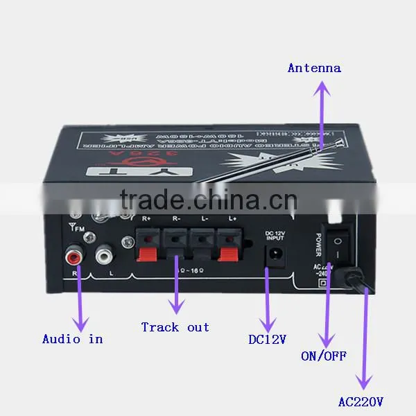 desk home appliance amplifier YT-326A with FM & support CD/DVD/VCD input HOT!!!Top sell