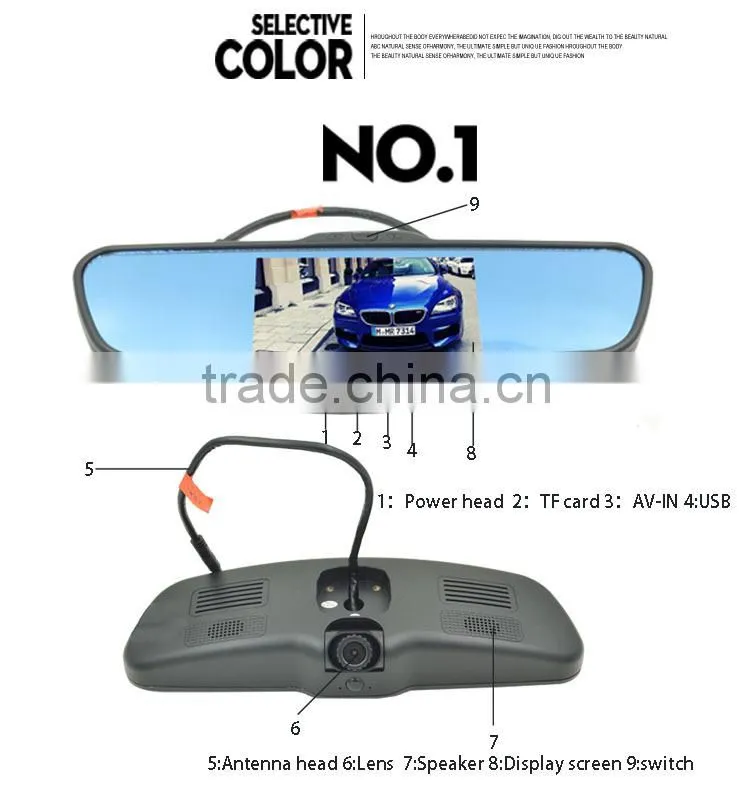 Car Plate DVR K5000 1080p Full HD CCTV Camera