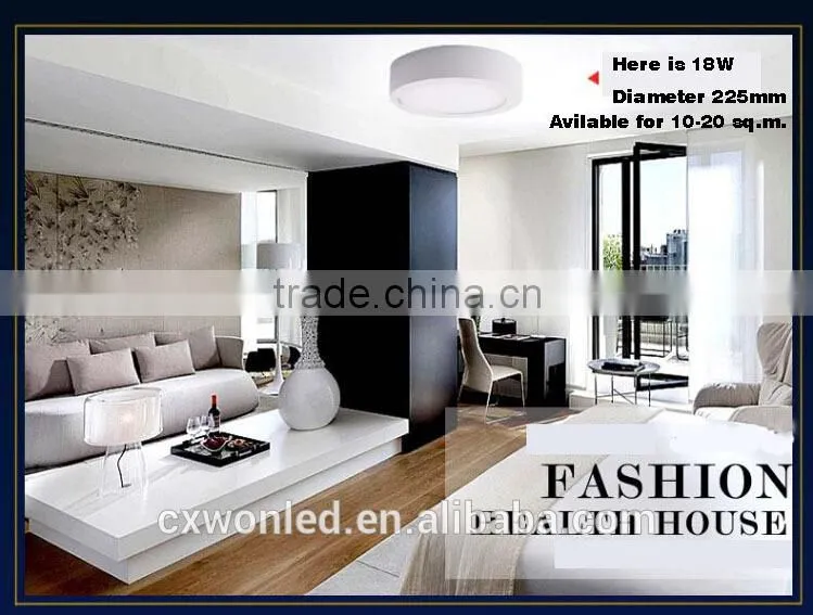 85-265V surface mounted 9w panel LED ceiling light with CE and ROHS