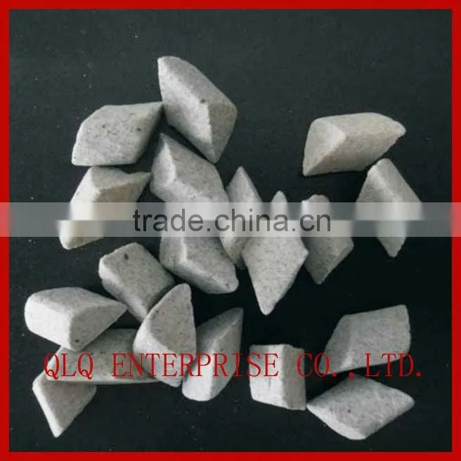 triangle shape deburring ceramic polishing media