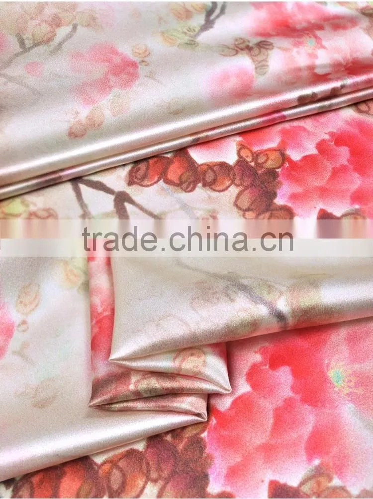 digtital print charmeuse silk fabric