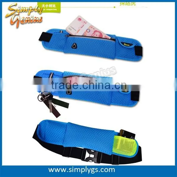 (#1 waist bag) unisex nylon fitness belt sport belt pouch workout belt for men and women