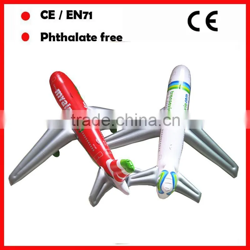 pvc big inflatable airplane models with custom printing