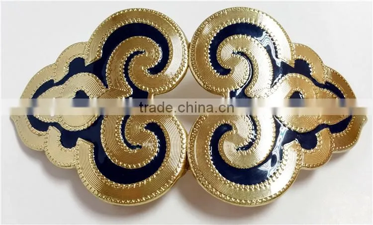 Metal shoe buckle parts metal side release buckle buckle for belt