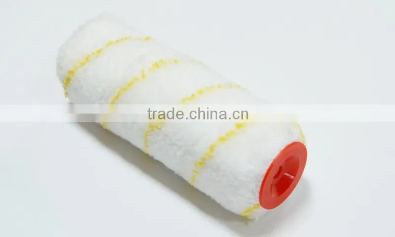 7 inch 9inch 10inch yellow stripe woven acrylic european style paint roller brush