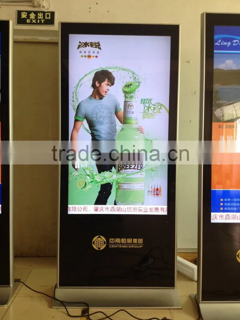55 inch High Resolution Touch Screen Android Network Advertising Display