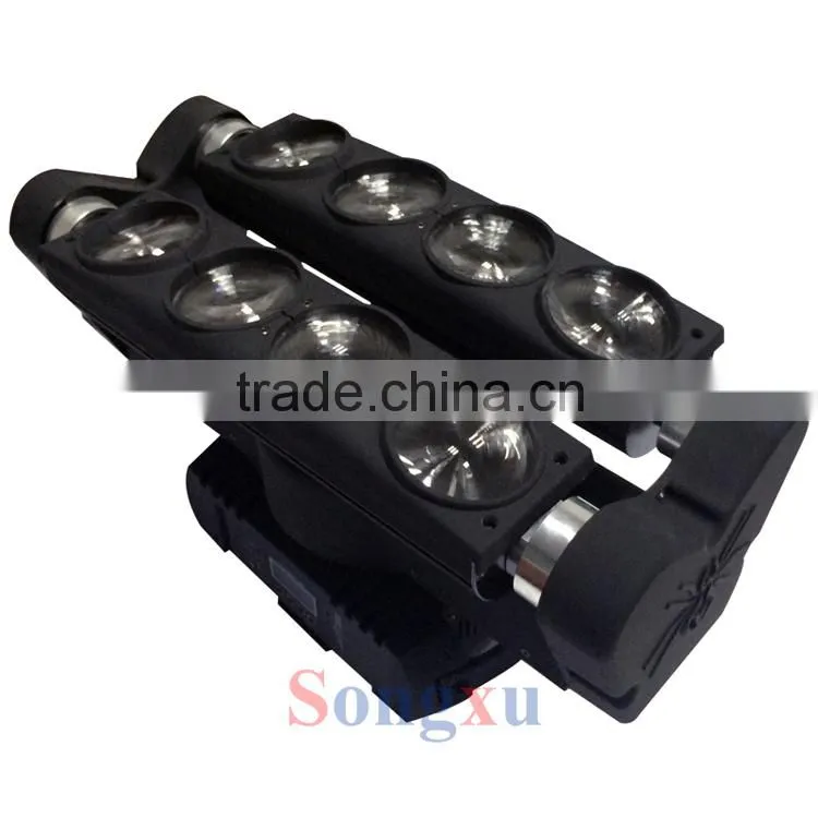 christmas lights rgbw 4in1 8x10w led spider dj moving heads for stage party