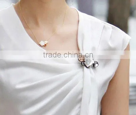 crystal wedding brooch
