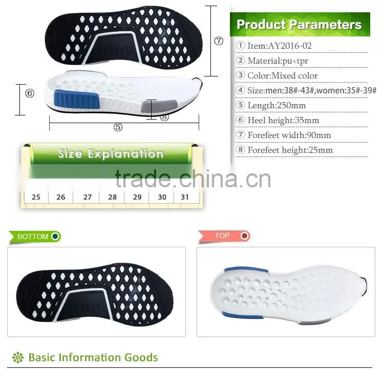 soles and rubber foam material type chinese cheap sport shoes soles