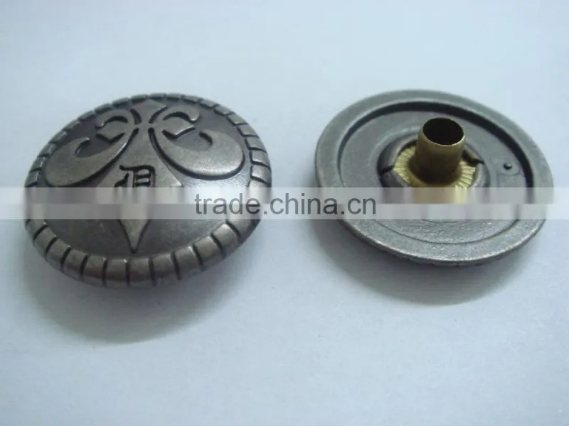 21mm metal customer snap coverable apparel button