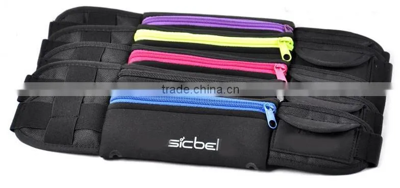 Popular neoprene sports running waist belt bag