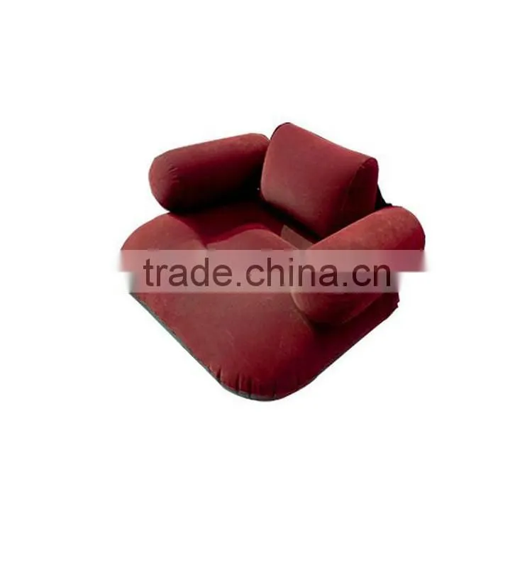 Flocked inflatable pvc sofa