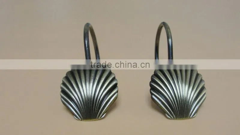shower curtain hooks/Zinc alloy shower curtain hooks