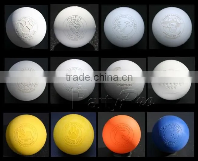 Partypro Hot New Products for 2015 Zhejiang Custom Embossed Massage Lacrosse Ball