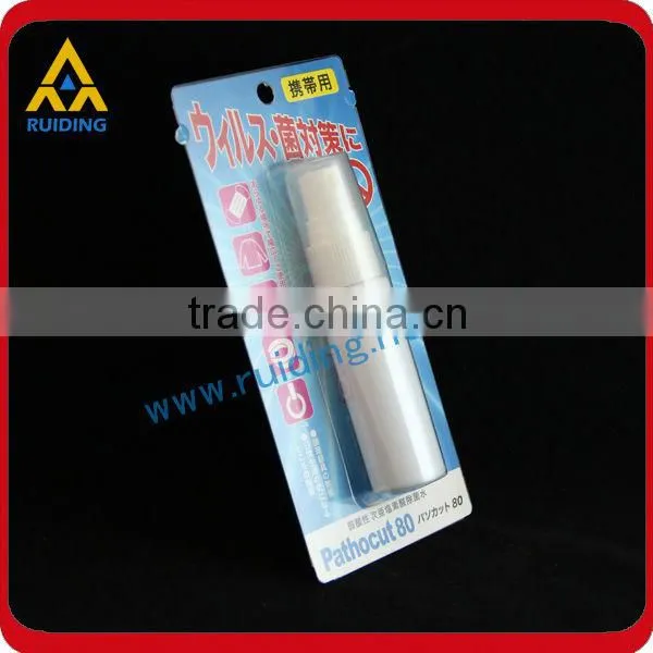 custom clear blister card packaging with hang hole