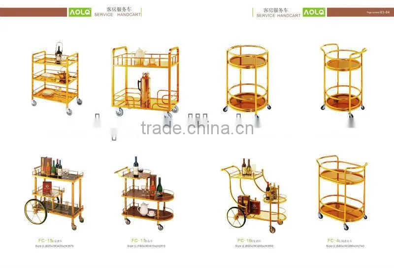 Mobile Restaurant Wine Trolley