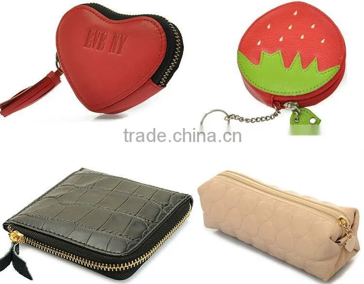 China Manufacture Low Price Genuine Leather Small Leather Coin Purse