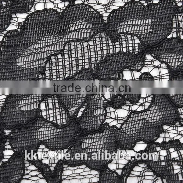 New arrival 25% nylon 75% rayon with gold flower rayon nylon blend fabric