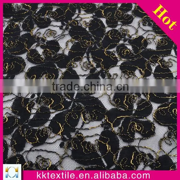 golden wedding decoration girl dress lace fabric