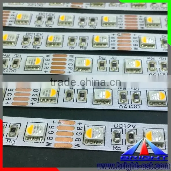 Customized colors RGYA led strip light, led 4 mixed colors led light rope, led strip 60 leds/m